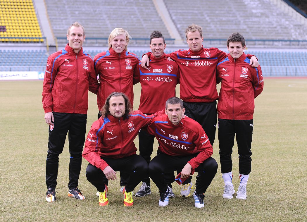 Plzeňská parta na vrcholu sil spolu v reprezentaci: Daniel Kolář, František Rajtoral, Milan Petržela, David Limberský, Václav Pilař, Petr Jiráček a Jan Rezek.