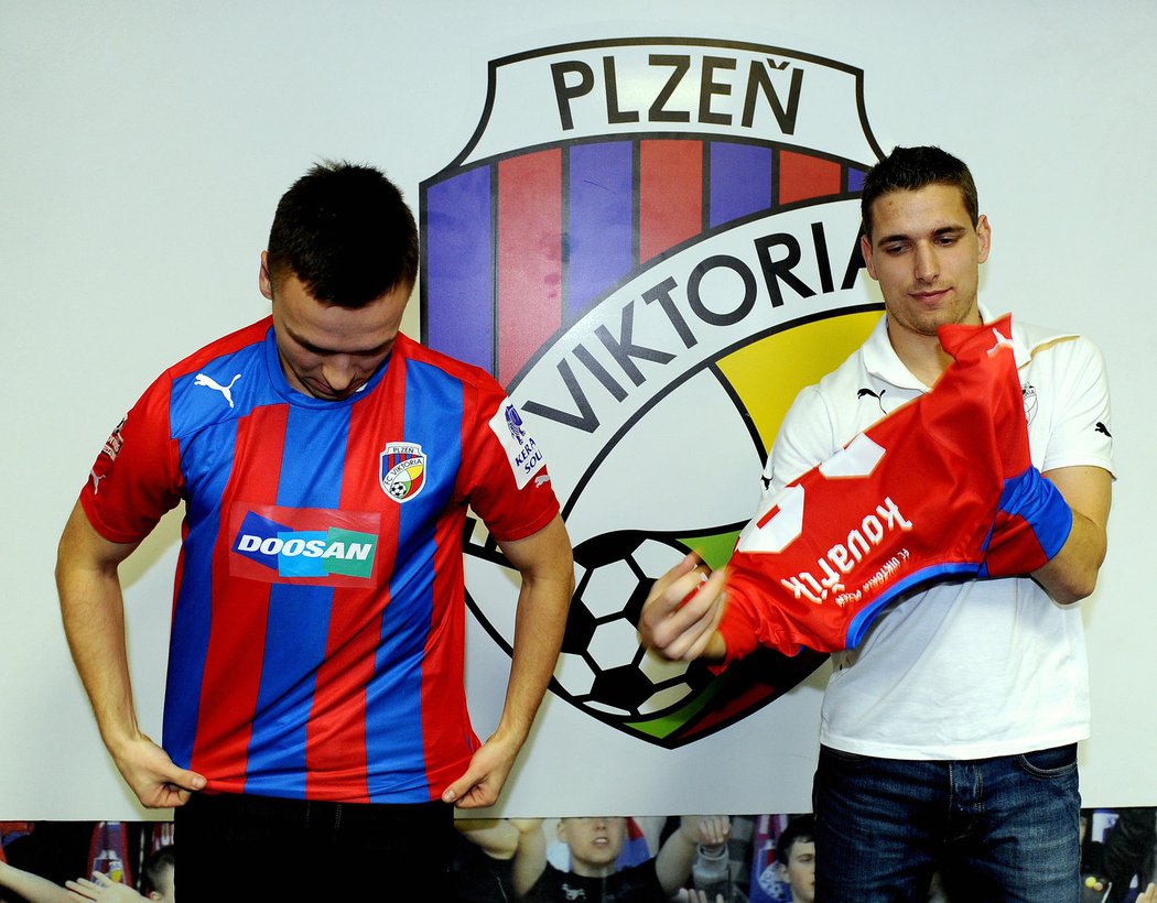 Stanislav Tecl a Jan Kovařík si oblékají plzeňský dres