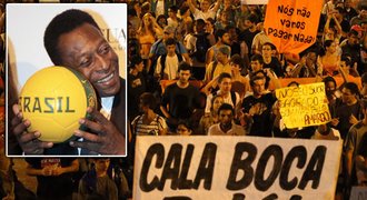 Pelé, sklapni! Při semifinále chystají v Brazílii obří protest