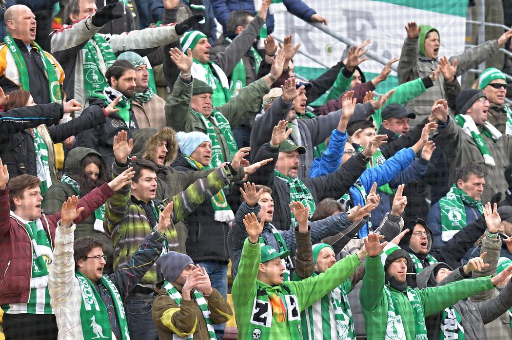 Také do Příbrami vyrazila početná skupina fanoušků Bohemians