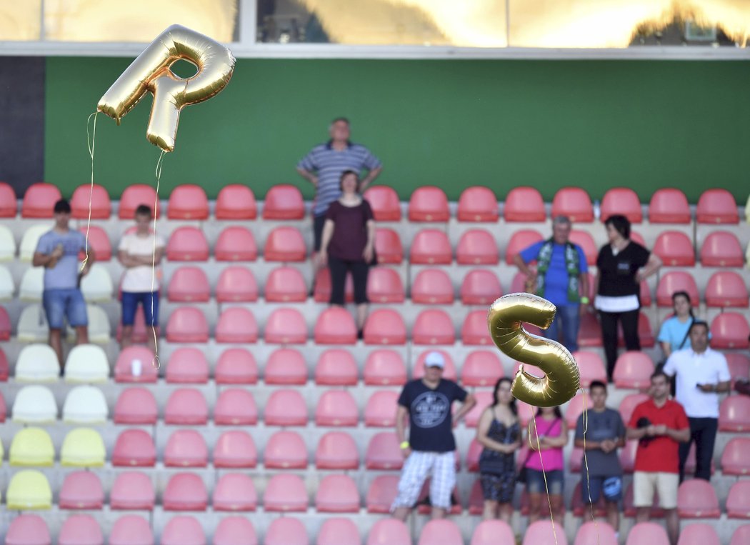 Rozlučka Rudolfa Skácela s kariérou po zápase Příbrami