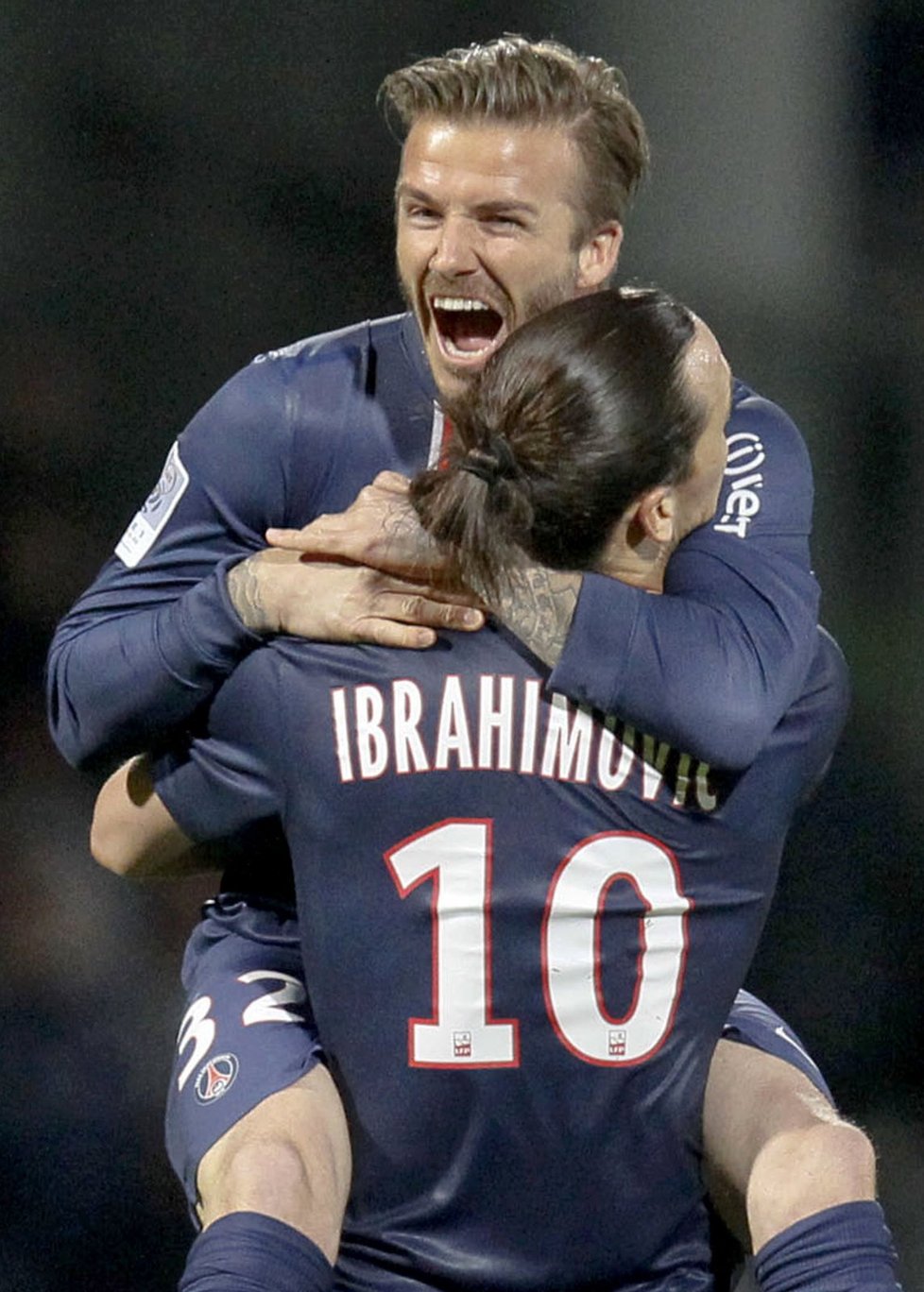 David Beckham a Zlatan Ibrahimovic si padli do náruče