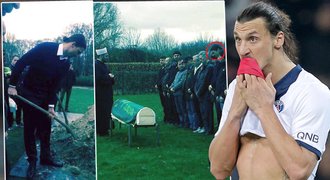 Hvězdný fotbalista Ibrahimovic se topí v slzách: Pohřbil bráchu