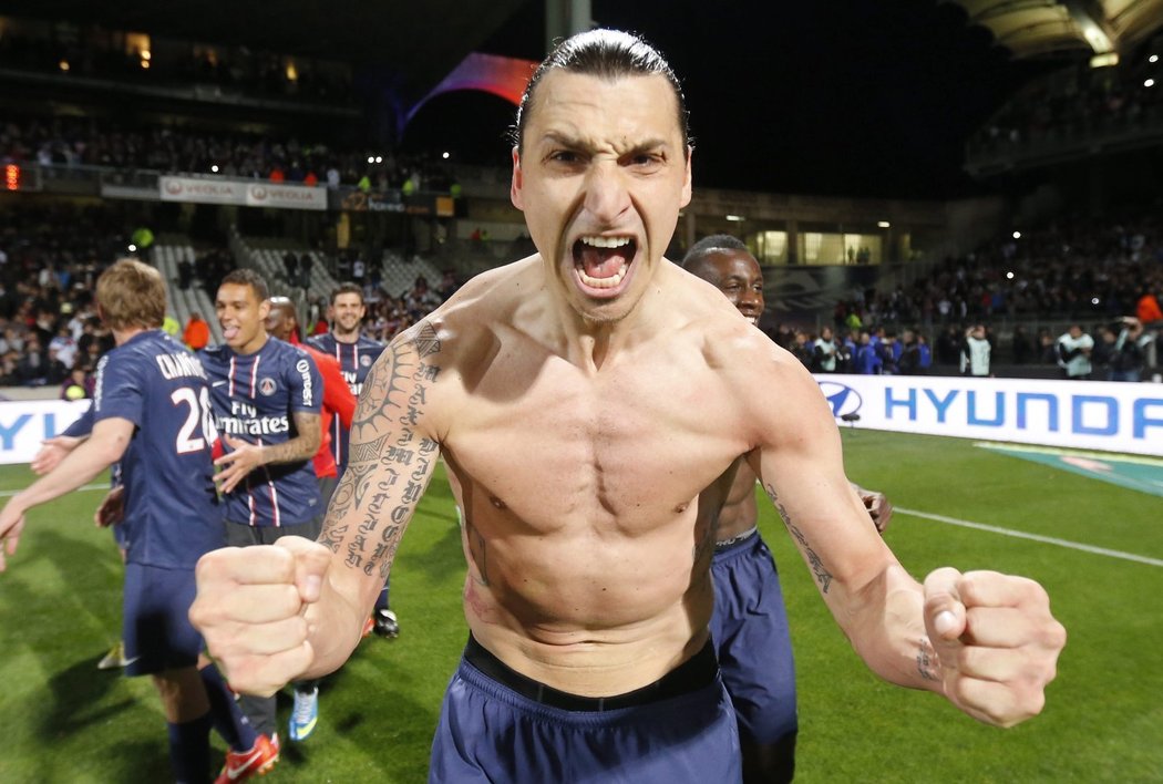 Na Zlatanu Ibrahimovicovi bylo znát, jak si francouzský titul užívá
