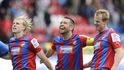 Plzeňská oslava. František Rajtoral slaví po boku Pavla Horvátha a Davida Limberského