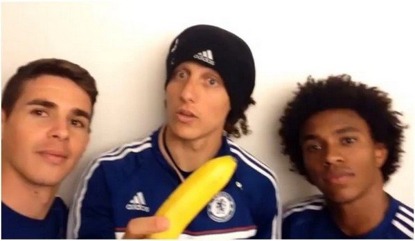 Do kampaně se zapojilo i brazilské trio Oscar, David Luiz a Willian z Chelsea