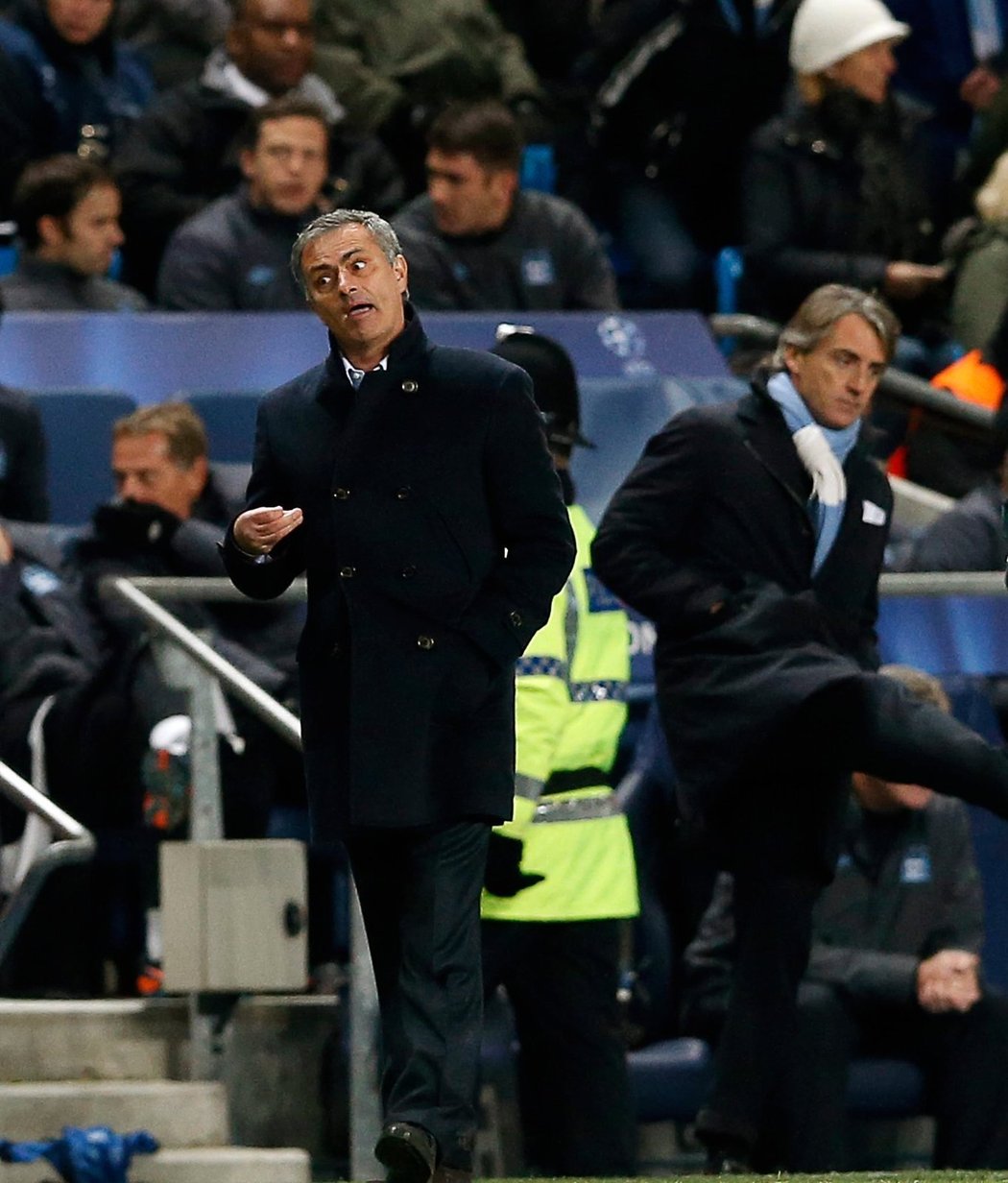 Ve středečním šlágru Ligy mistrů se střetly dvě výrazné trenérské osobnosti. José Mourinho z Realu Madrid a Roberto Mancini trénující Manchester City.