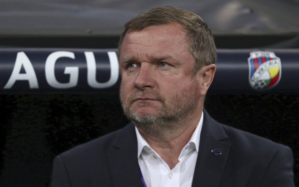 Trenér Plzně Pavel Vrba při utkání na Realu Madrid