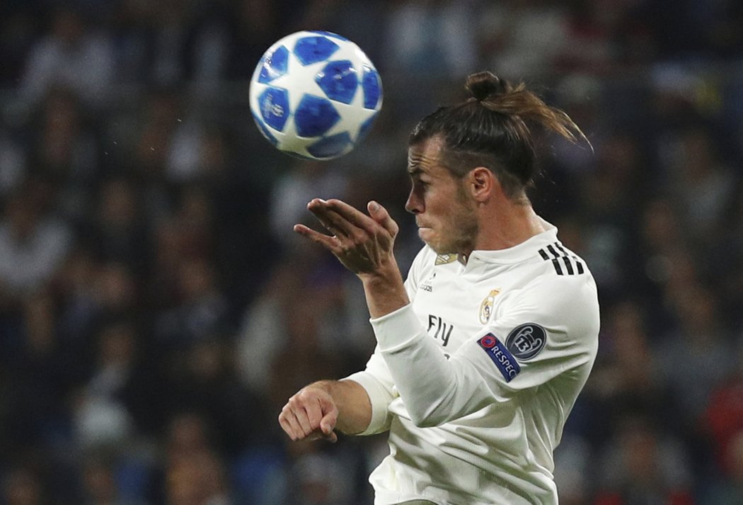 Gareth Bale z Realu Madrid při zápase proti Plzně