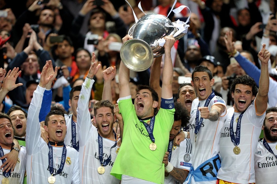 Fotbalisté Realu Madrid oslavili jubilejní triumf v Lize mistrů