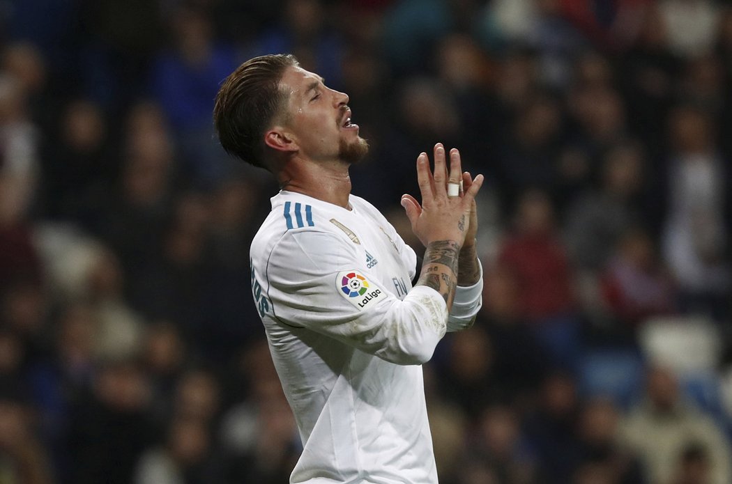 Kapitán Realu Madrid Sergio Ramos po vyřazení s Leganes