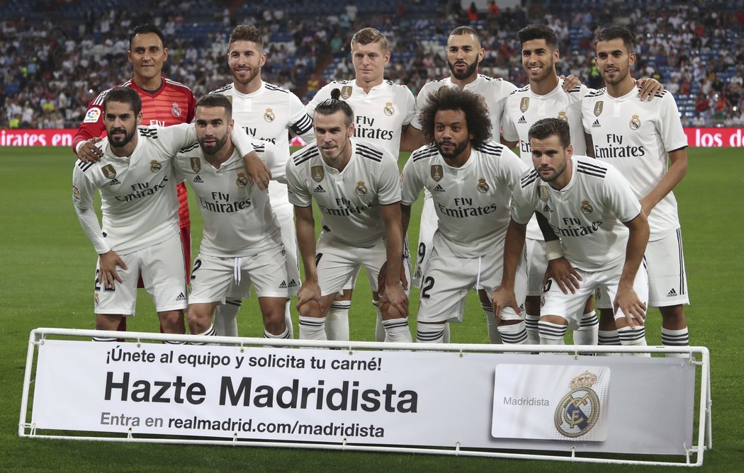 Základní sestava Realu Madrid při prvním ligovém kole