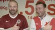 Věříme našim! Legendy Sparty a Slavie Tomáš Řepka a Vladimír Šmicer před derby v redakci deníku Sport.