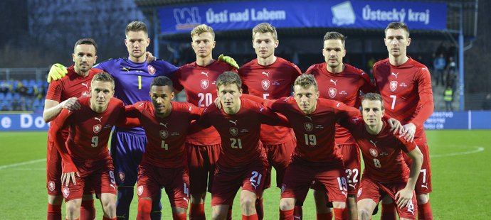 Základní sestava české reprezentace v přípravném zápase s Litvou