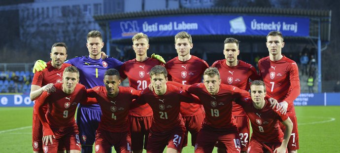 Základní sestava české reprezentace v přípravném zápase s Litvou