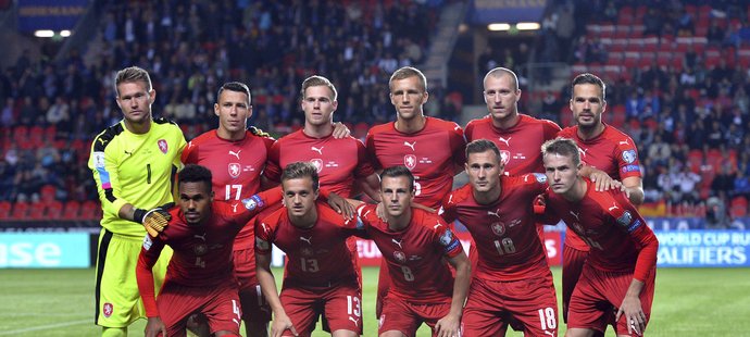 Základní sestava české reprezentace v zápase proti Německu