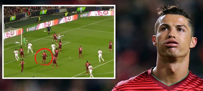 Cristiano Ronaldo jen zíral, jak hezký gól Nemanja Matič vstřelil do portugalské sítě