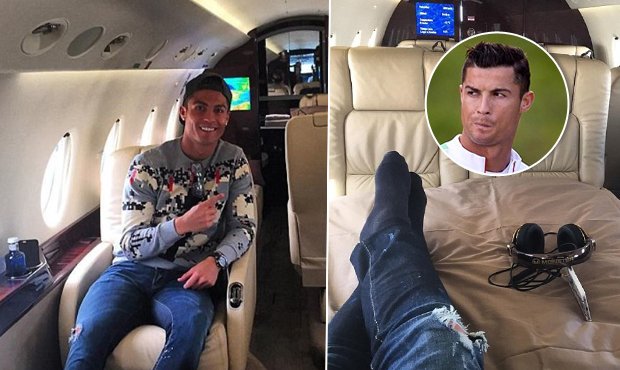 Cristiano Ronaldo létá na reprezentační zápasy v tomhle luxusním letadle. 