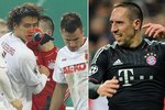 Hvězda Bayernu Mnichov se zase předvedla. Franck Ribéry v pohárovém zápase nafackoval protihráči.