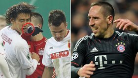 Hvězda Bayernu Mnichov se zase předvedla. Franck Ribéry v pohárovém zápase nafackoval protihráči.