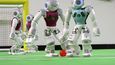 Tým robotů na mistrovství světa RoboCup v Eindhovenu