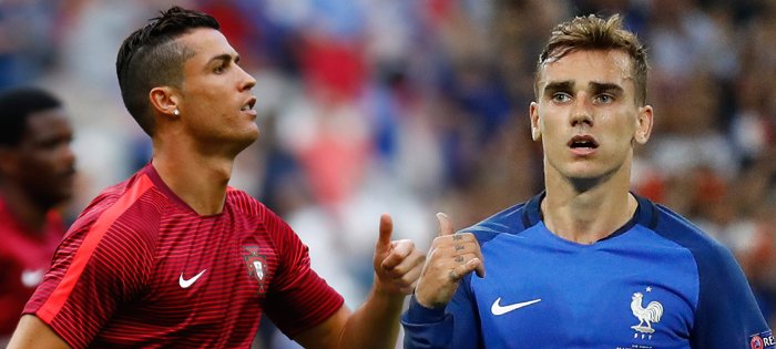 Cristiano Ronaldo a Antoine Griezmann, dvě největší hvězdy finálových soupeřů EURO