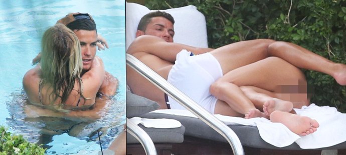 Fotbalista Cristiano Ronaldo si užíval na Ibize s fitness modelkou Cassandre Davis. Vypadalo to na sex přes plavky!