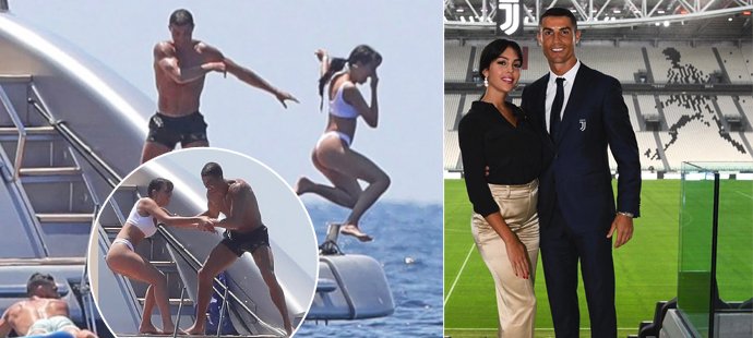 Já ti ukážu, kdo je hlava rodiny! Cristiano Ronaldo čapnul přítelkyni Georginu Rodríguez a mrsknul s ní z jachty do moře jako s balíkem.