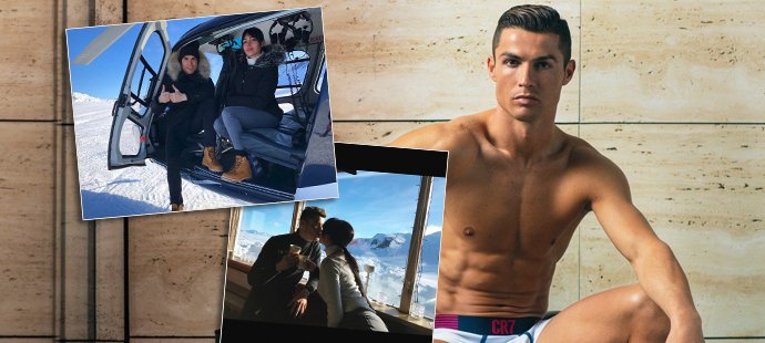 Cristiano Ronaldo předvedl své lásce Georgině, jak vypadá luxusní dovolená na horách. Pak šel do naha!