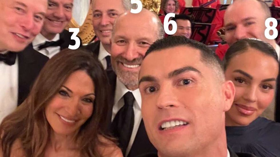 Kdo je kdo na selfie s Cristianem Ronaldem?