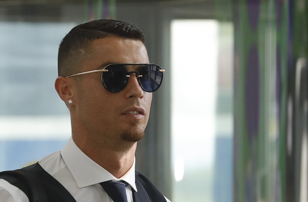 Cristiano Ronaldo při odletu z MS v Rusku