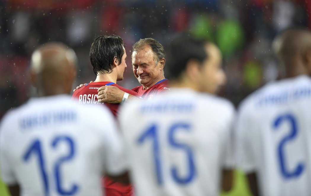 Tomáš Rosický se svým otcem Jiřím