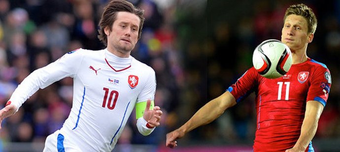 Tomáš Rosický by v případě uzdravení neměl v týmu pro EURO chybět, útočník Slavie Milan Škoda bude muset ještě zabojovat