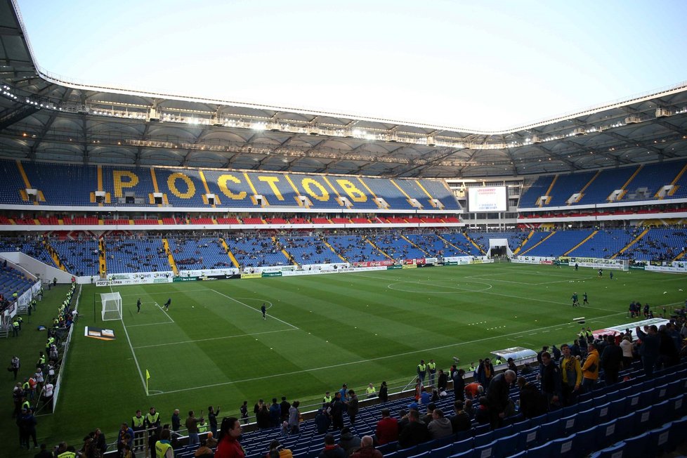 Stadion v Rostově na Donu, kde se odehraje fotbalové mistrovství světa 2018.