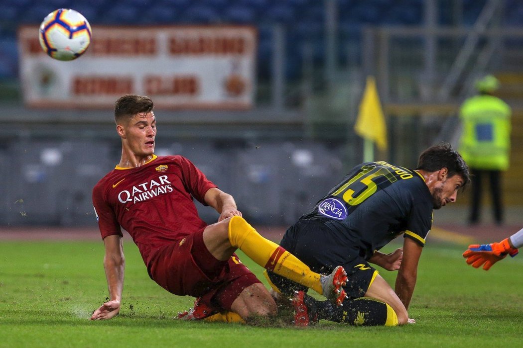 Patrik Schick nastoupil v základní sestavě AS Řím