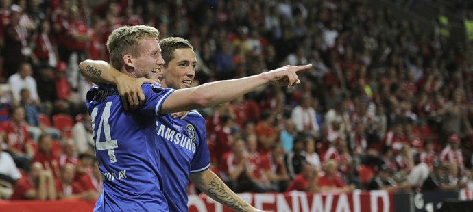 Za Chelsea si André Schürrle zahrál utkání o Superpohár UEFA proti Bayernu v pražském Edenu