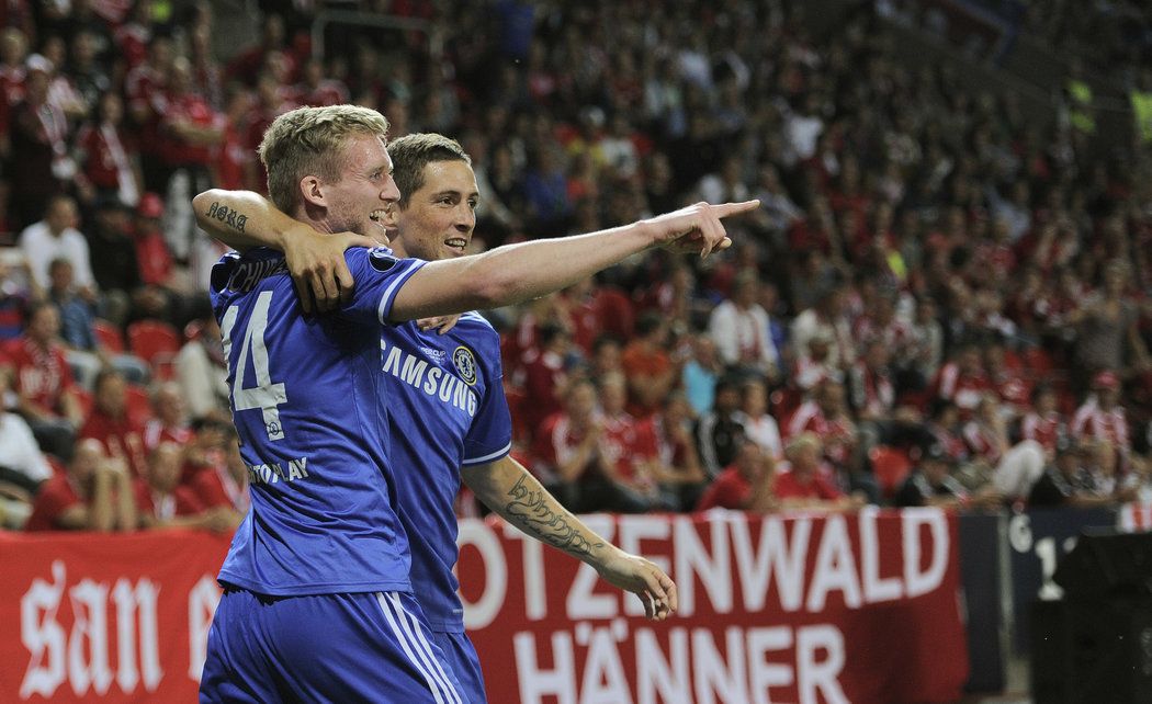 Za Chelsea si André Schürrle zahrál utkání o Superpohár UEFA proti Bayernu v pražském Edenu