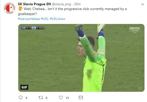 Pichlavý vzkaz o Chelsea na slávistickém twitterovém účtu