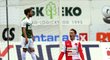 Milan Škoda se raduje po vyrovnávacím gólu Slavie v Jablonci