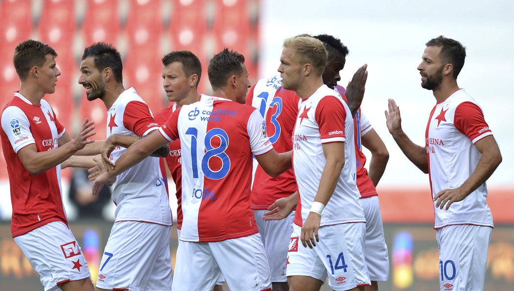 Fotbalisté Slavie se dostali do vedení proti Jihlavě velmi rychle