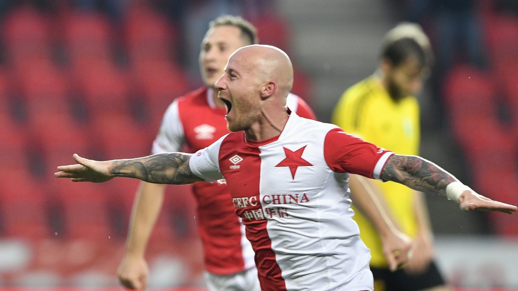 Miroslav Stoch byl klíčovým mužem Slavie v zápase proti Karviné