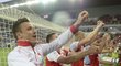 Stanislav Tecl patřil mezi lídry oslav vítězství Slavie nad Plzní