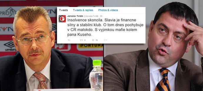 Insolvenční řízení se Slavií skončilo, Jaroslav Tvrdík poslal na Twitteru vzkaz Zbyňku Kusému