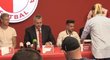 Dvě nové posily Slavie na tiskové konferenci - Jaroslav Zelený a Alexandru Baluta