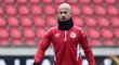 Záložník Miroslav Stoch na tréninku Slavie