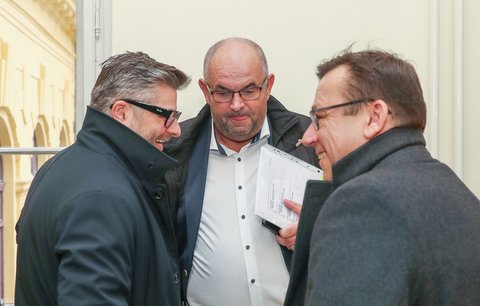 Miroslav Pelta před jednáním soudu
