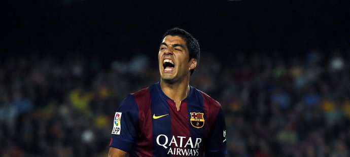 Útočník Barcelony Luis Suárez byl z prohry se Celtou Vigo pořádně rozčarovaný
