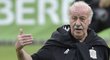 Trenér Španělska Vicente del Bosque při přípravném kempu obhájců titulu na EURO