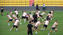 Trénink fotbalistů Sparty v Aktobe před utkáním Konferenční ligy