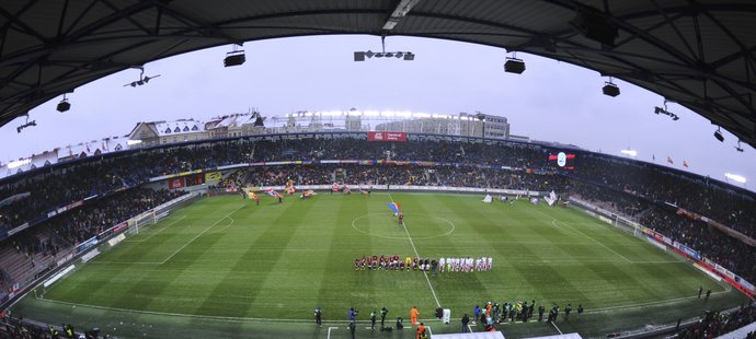 Stadion Sparty před derby proti Slavii